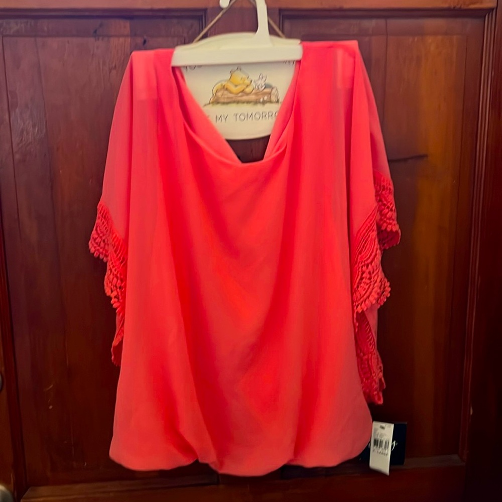 By&By shirt New.    Size Xl.    Orange color Peony